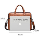 Pasta executiva masculina em couro transversal