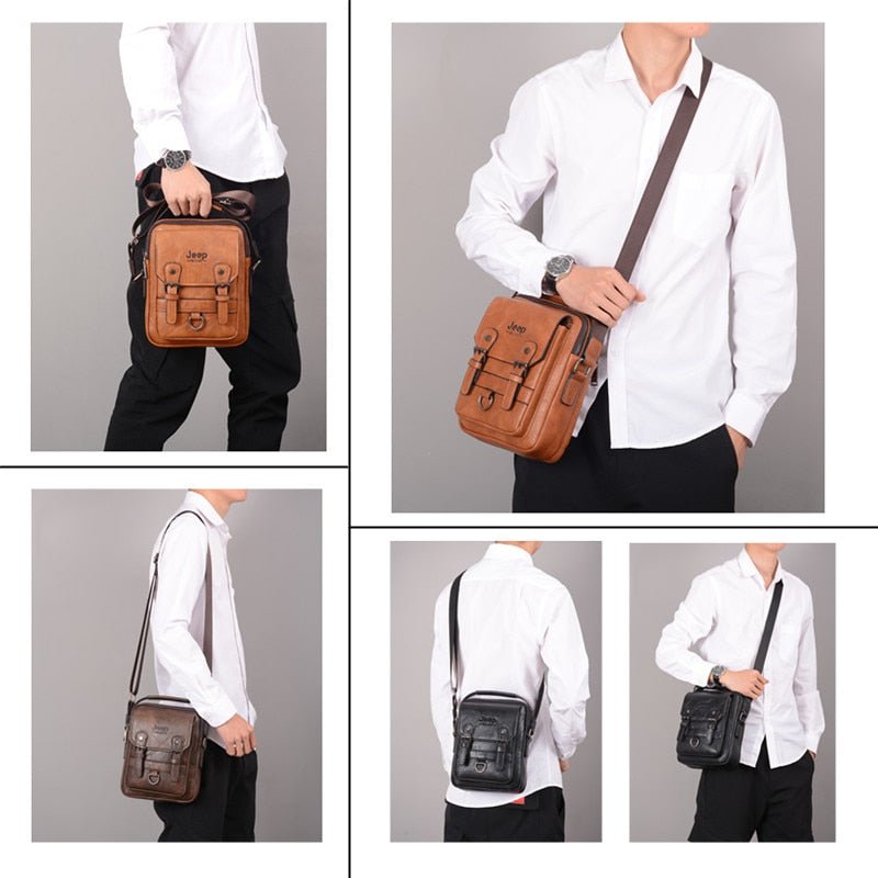 Bolsa de Couro Masculina Transversal - Porto Galem