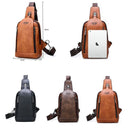 Bolsa masculina transversal tipo mochila - Porto Galem- Com frete grátis