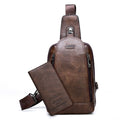 Bolsa masculina transversal tipo mochila - Porto Galem- Com frete grátis